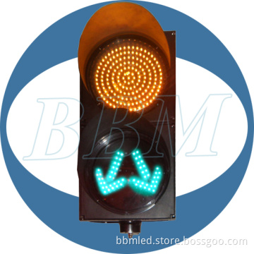300mm Yellow Warning LED Traffic Light with Solar